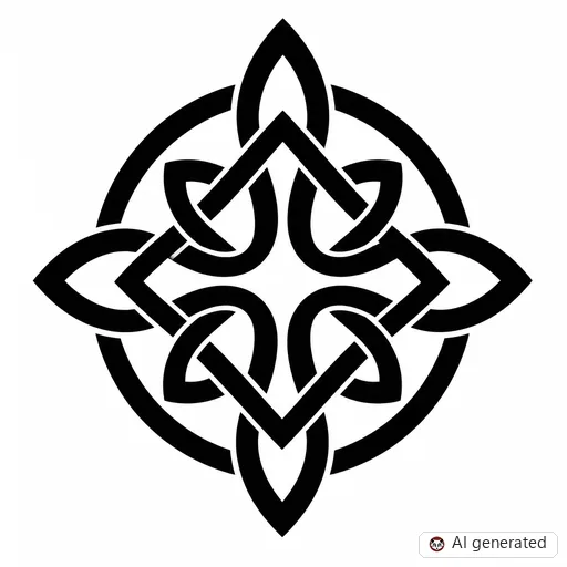 Disegno di tatuaggio Nodo celtico in stile Celtico