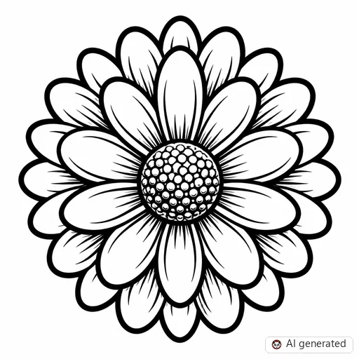 Daisy tattoo design in New School style