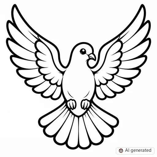 Dove tattoo design in New School style