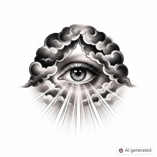 Disegno di tatuaggio Occhio in stile Black & Grey