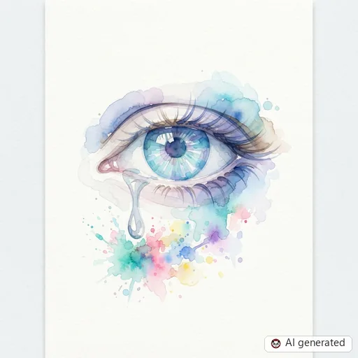 Disegno di tatuaggio Occhio in stile Acquerello