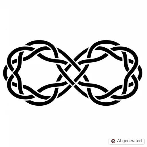 Disegno di tatuaggio Infinito in stile Celtico