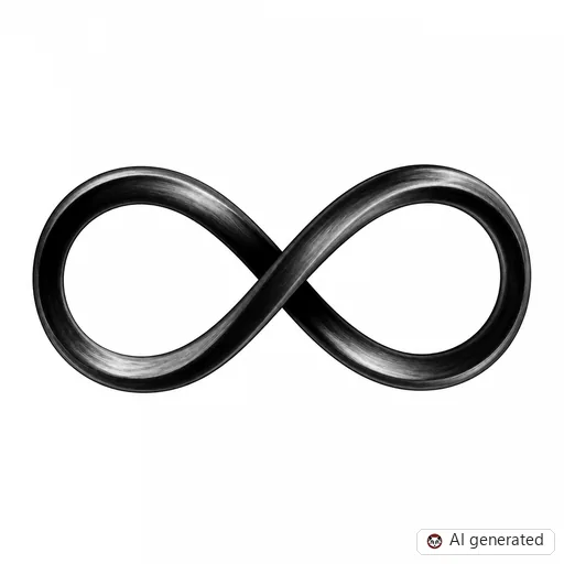 Infinity tattoo design in Realism style