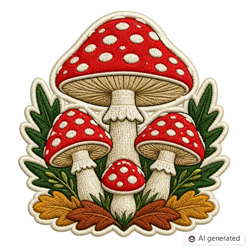 Diseño de tatuaje de Seta en estilo Bordado