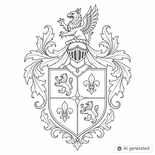 Shield tattoo design in Fine-Line style