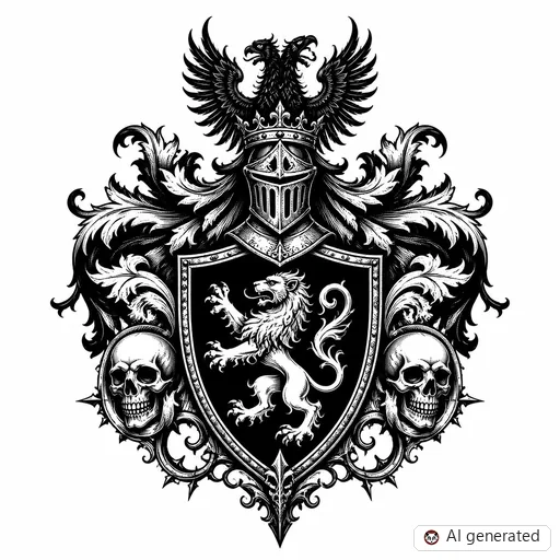 Disegno di tatuaggio Scudo in stile Gothic