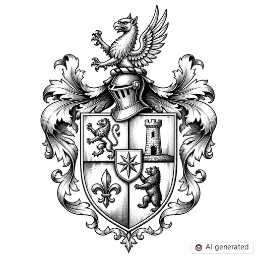 Shield tattoo design in Illustrative style