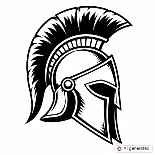 Spartan tattoo design in Traditional style