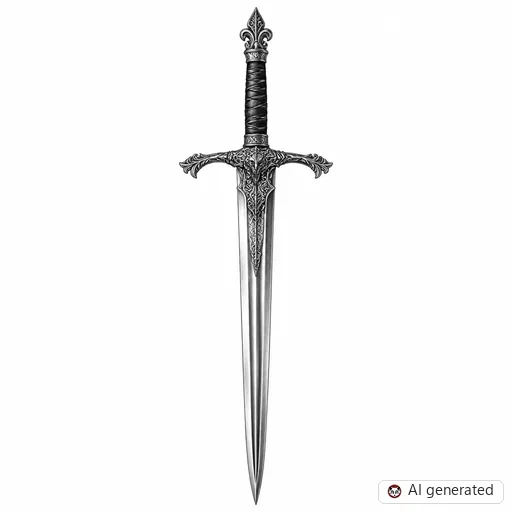 Sword tattoo design in Realism style